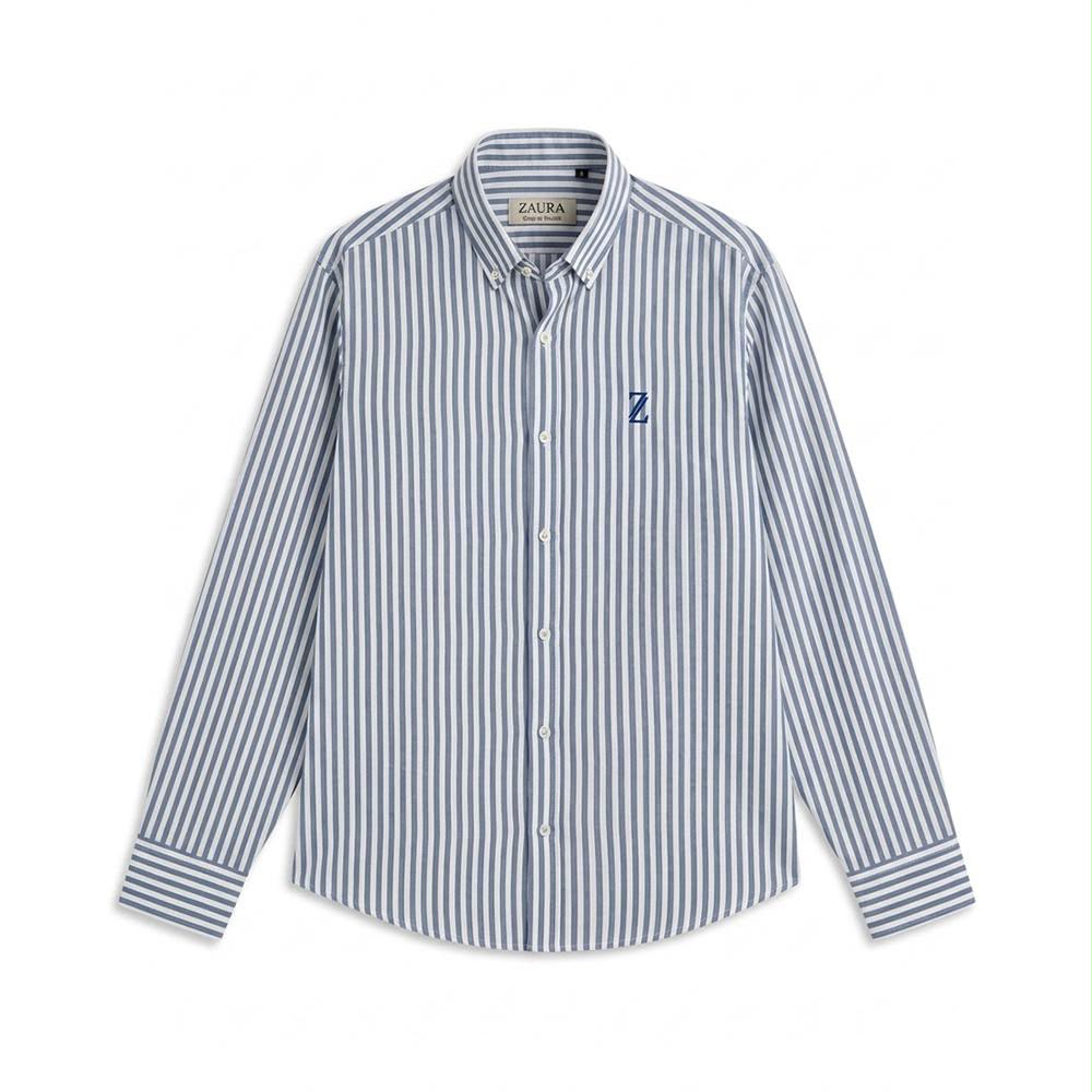 ZAURA Oxford Blue Stripe Shirt