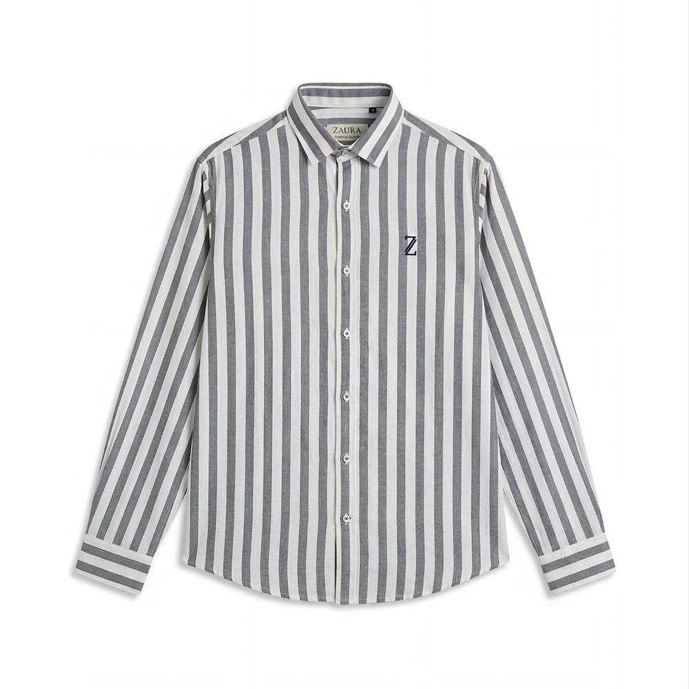 ZAURA Ash Stripe Signature Shirt