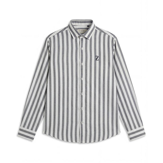 ZAURA Ash Stripe Signature Shirt Hover Image