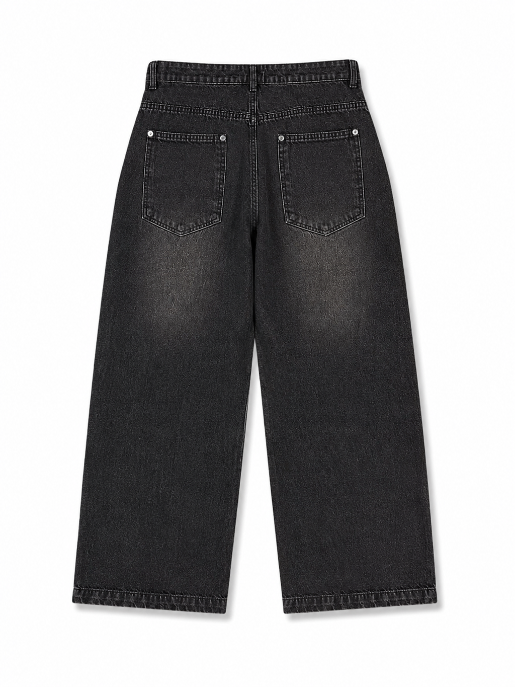 Acid Wash Charcoal Baggy Jeans (Unisex)