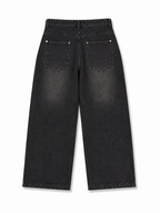 Acid Wash Charcoal Baggy Jeans (Unisex)