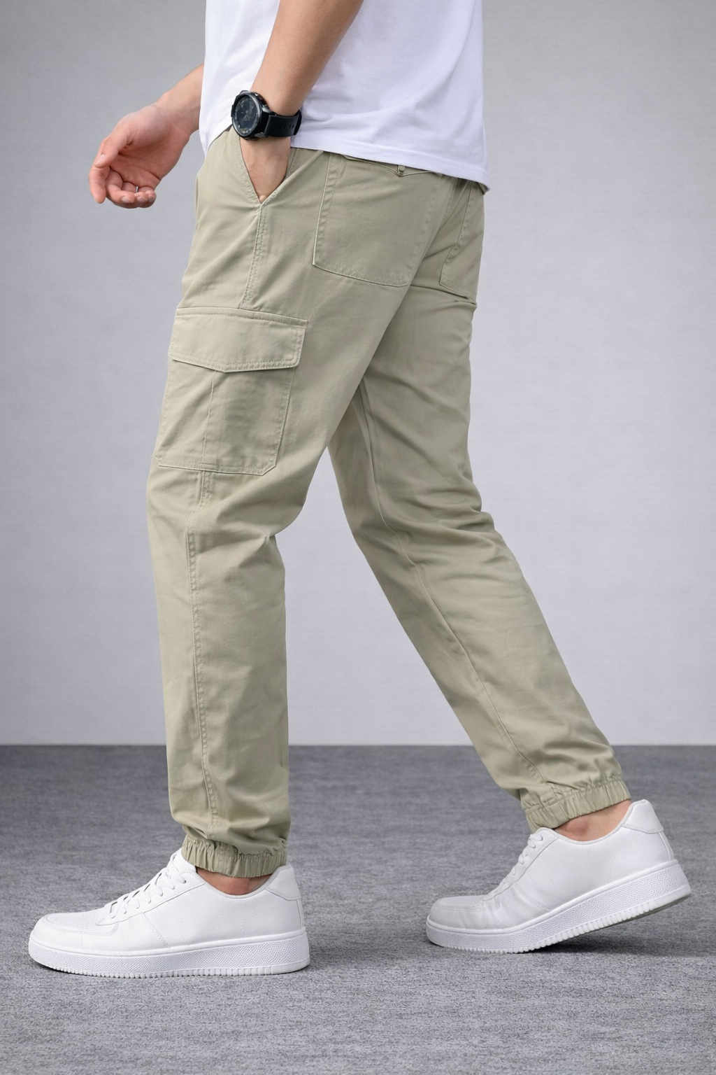 Cargo Pant Beige Closed Grip