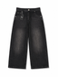 Acid Wash Charcoal Baggy Jeans (Unisex)